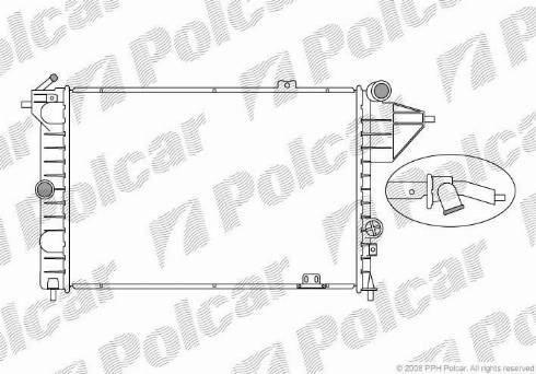 Polcar 551408-3 - Radiator, mühərrikin soyudulması furqanavto.az