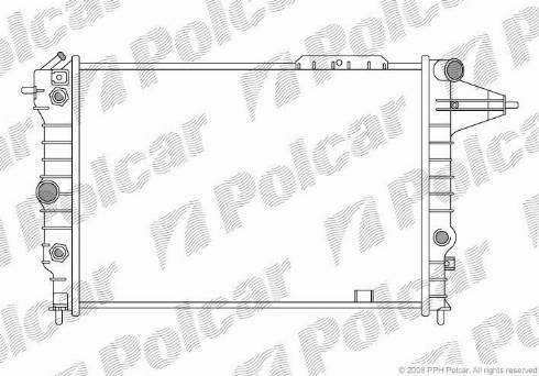 Polcar 5514082X - Radiator, mühərrikin soyudulması furqanavto.az