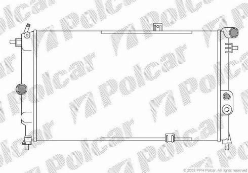 Polcar 551408A5 - Radiator, mühərrikin soyudulması furqanavto.az