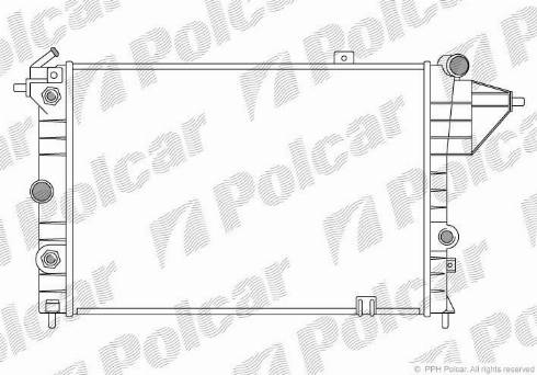 Polcar 551408A2 - Radiator, mühərrikin soyudulması furqanavto.az