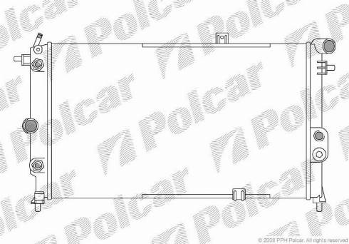 Polcar 551408A7 - Radiator, mühərrikin soyudulması furqanavto.az