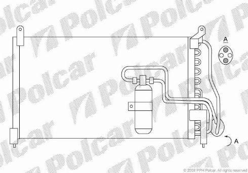 Polcar 5515K8B1 - Kondenser, kondisioner furqanavto.az