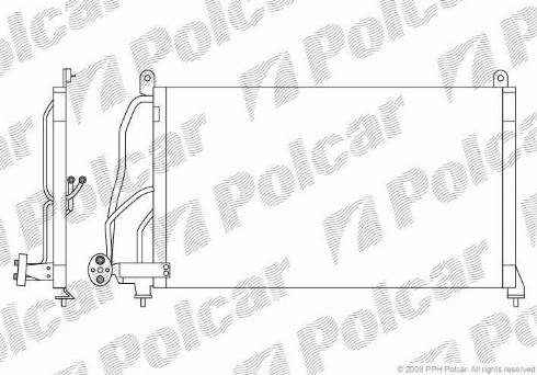 Polcar 5515K8C1 - Kondenser, kondisioner furqanavto.az