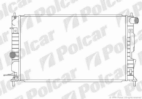 Polcar 551608-0 - Radiator, mühərrikin soyudulması furqanavto.az