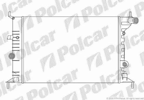 Polcar 5516081X - Radiator, mühərrikin soyudulması furqanavto.az