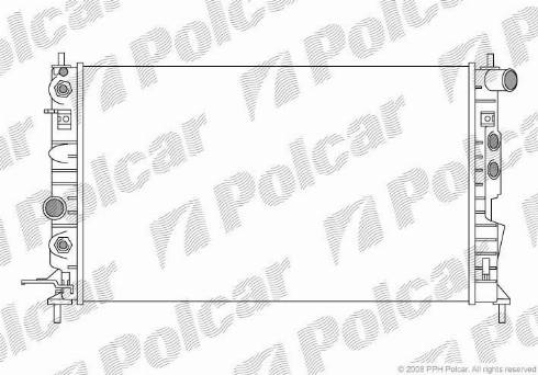 Polcar 5516083X - Radiator, mühərrikin soyudulması furqanavto.az