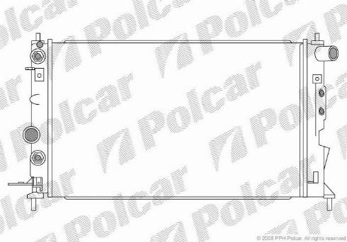 Polcar 551608-3 - Radiator, mühərrikin soyudulması furqanavto.az