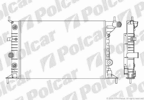 Polcar 5516082X - Radiator, mühərrikin soyudulması furqanavto.az