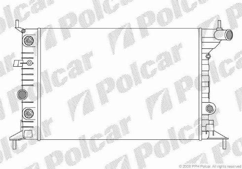 Polcar 551608-2 - Radiator, mühərrikin soyudulması furqanavto.az
