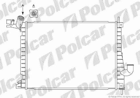 Polcar 551608-7 - Radiator, mühərrikin soyudulması furqanavto.az