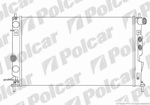 Polcar 551608A4 - Radiator, mühərrikin soyudulması furqanavto.az