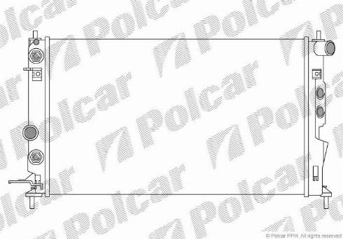 Polcar 551608A3 - Radiator, mühərrikin soyudulması furqanavto.az