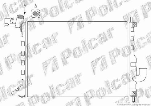 Polcar 551608A7 - Radiator, mühərrikin soyudulması furqanavto.az