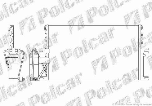 Polcar 5516K81X - Kondenser, kondisioner furqanavto.az