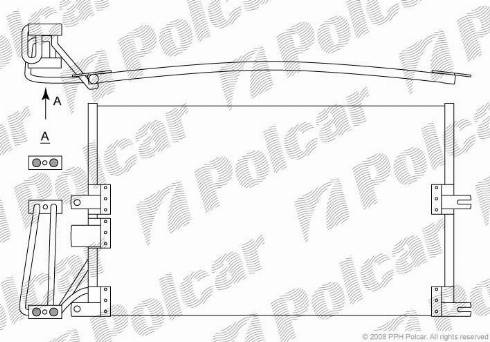 Polcar 5516K8C1 - Kondenser, kondisioner furqanavto.az