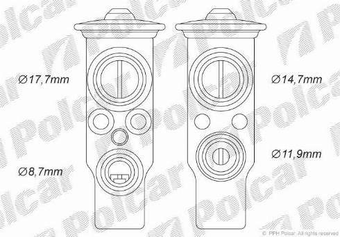 Polcar 5516KZ-2 - Genişləndirici klapan, kondisioner furqanavto.az