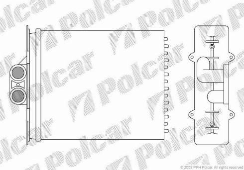 Polcar 5516N8-2 - İstilik dəyişdiricisi, daxili isitmə furqanavto.az