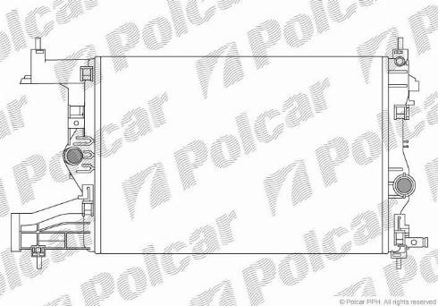 Polcar 5511083X - Radiator, mühərrikin soyudulması furqanavto.az