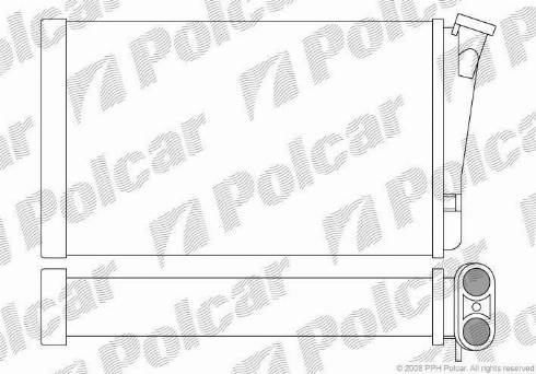 Polcar 5527N8-1 - İstilik dəyişdiricisi, daxili isitmə www.furqanavto.az