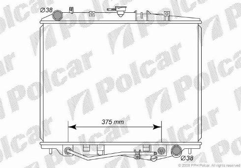 Polcar 5570081K - Radiator, mühərrikin soyudulması furqanavto.az