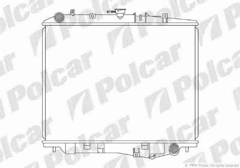 Polcar 5570083K - Radiator, mühərrikin soyudulması furqanavto.az