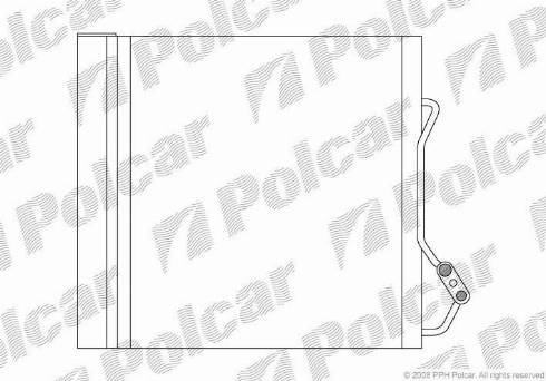 Polcar 5095K81X - Kondenser, kondisioner furqanavto.az