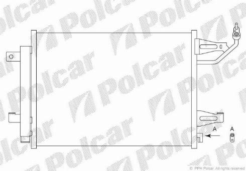 Polcar 5095K8C2 - Kondenser, kondisioner furqanavto.az