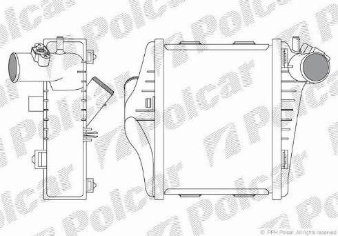 Polcar 5098J81X - Intercooler, şarj cihazı furqanavto.az