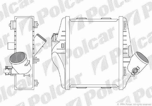 Polcar 5098J82X - Intercooler, şarj cihazı furqanavto.az