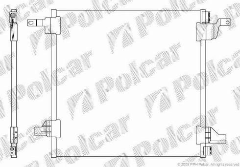 Polcar 5044K82X - Kondenser, kondisioner furqanavto.az