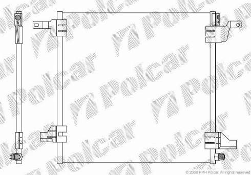 Polcar 5044K8C1 - Kondenser, kondisioner furqanavto.az