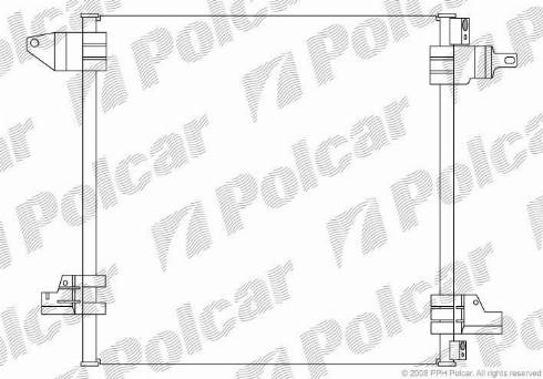 Polcar 5044K8C3 - Kondenser, kondisioner furqanavto.az