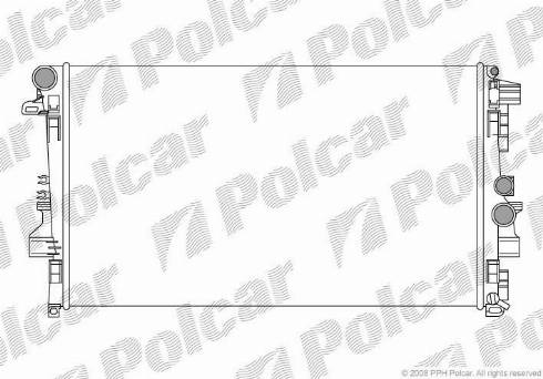 Polcar 5040081X - Radiator, mühərrikin soyudulması furqanavto.az