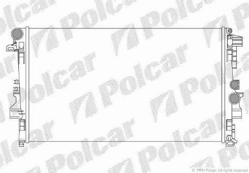 Polcar 504008A1 - Radiator, mühərrikin soyudulması furqanavto.az