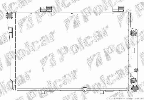 Polcar 500208-4 - Radiator, mühərrikin soyudulması furqanavto.az