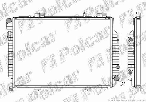 Polcar 50020801 - Radiator, mühərrikin soyudulması furqanavto.az