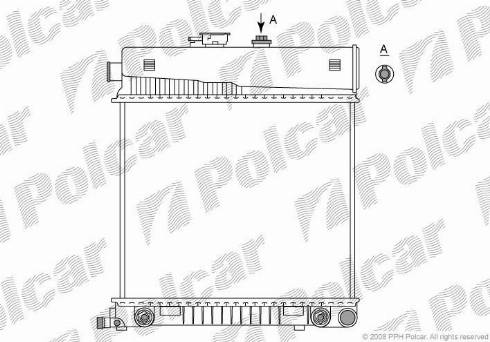Polcar 5002088X - Radiator, mühərrikin soyudulması furqanavto.az