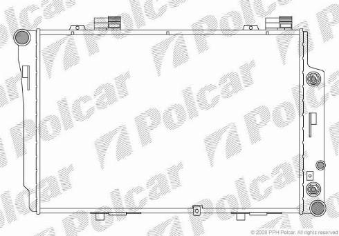 Polcar 500208-2 - Radiator, mühərrikin soyudulması furqanavto.az