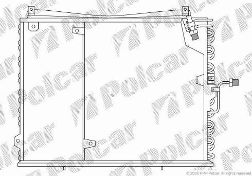 Polcar 5014K8A3 - Kondenser, kondisioner furqanavto.az