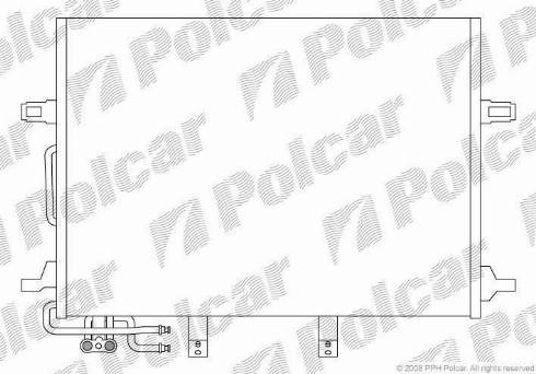 Polcar 5016K8C1S - Kondenser, kondisioner furqanavto.az