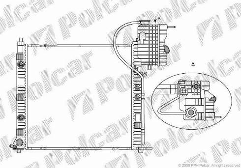 Polcar 5012085X - Radiator, mühərrikin soyudulması furqanavto.az