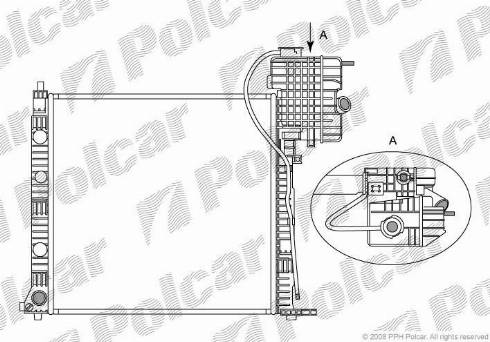 Polcar 5012086X - Radiator, mühərrikin soyudulması furqanavto.az