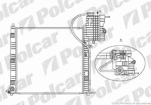Polcar 5012081X - Radiator, mühərrikin soyudulması furqanavto.az
