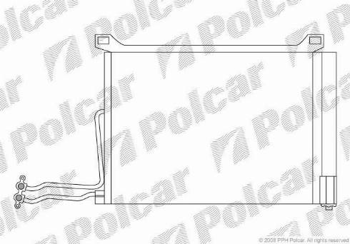 Polcar 5101K8C2 - Kondenser, kondisioner furqanavto.az