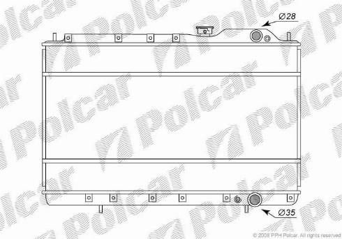 Polcar 521608-4 - Radiator, mühərrikin soyudulması furqanavto.az
