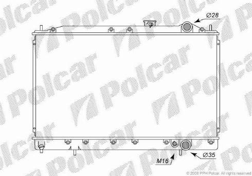 Polcar 521608-4 - Radiator, mühərrikin soyudulması furqanavto.az