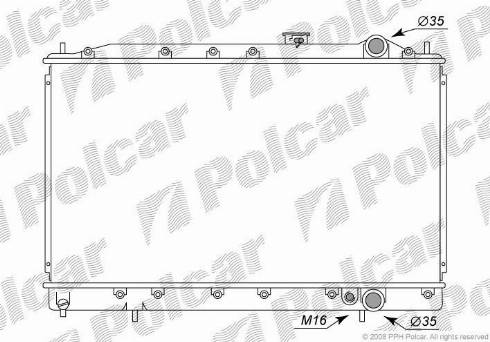 Polcar 5216085K - Radiator, mühərrikin soyudulması furqanavto.az