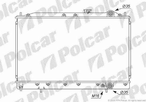 Polcar 5216086K - Radiator, mühərrikin soyudulması furqanavto.az