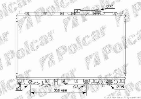 Polcar 5221082K - Radiator, mühərrikin soyudulması furqanavto.az