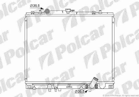 Polcar 5278083K - Radiator, mühərrikin soyudulması furqanavto.az